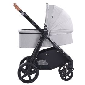 VEVOR Stroller Travel System With Bassinet Playard Baby Combo Set Light Gray VEVOR Stroller Travel System With Bassinet Playard Baby Combo Set Light Gray